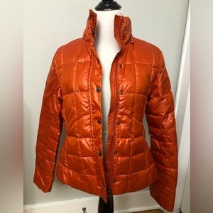 Marc New York burnt orange puffer with detachable hood